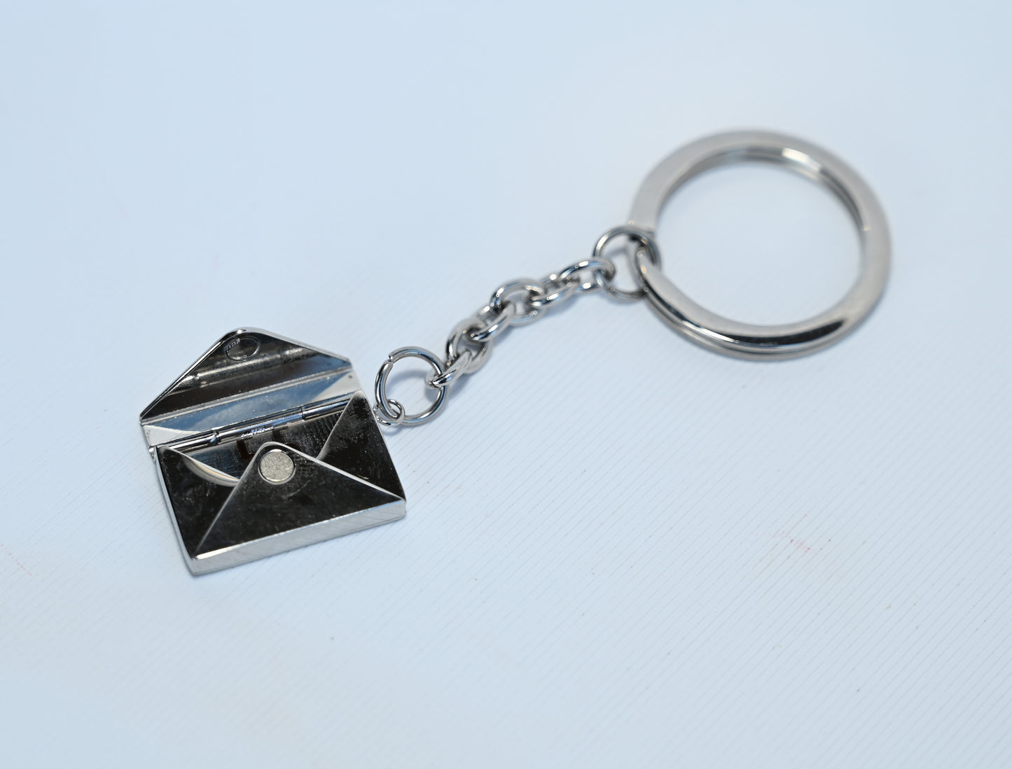 Secret Letter Envelope Keychain – Silver